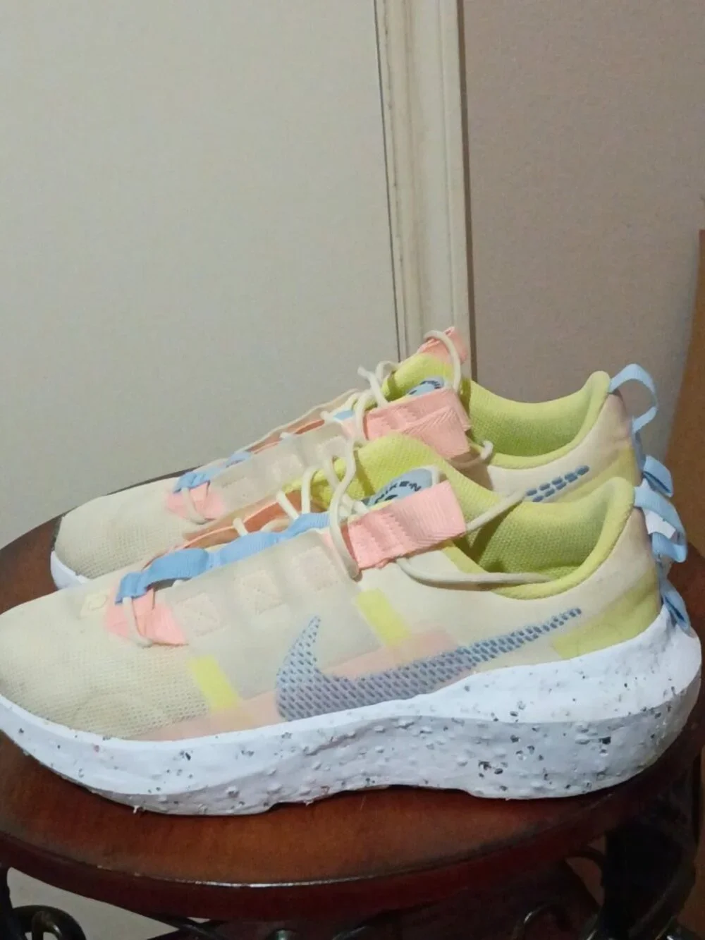 Nike Wmns Crater Impact Volt Yellow Womens 9.5 Casual Lifestyle Shoes CW2386-700